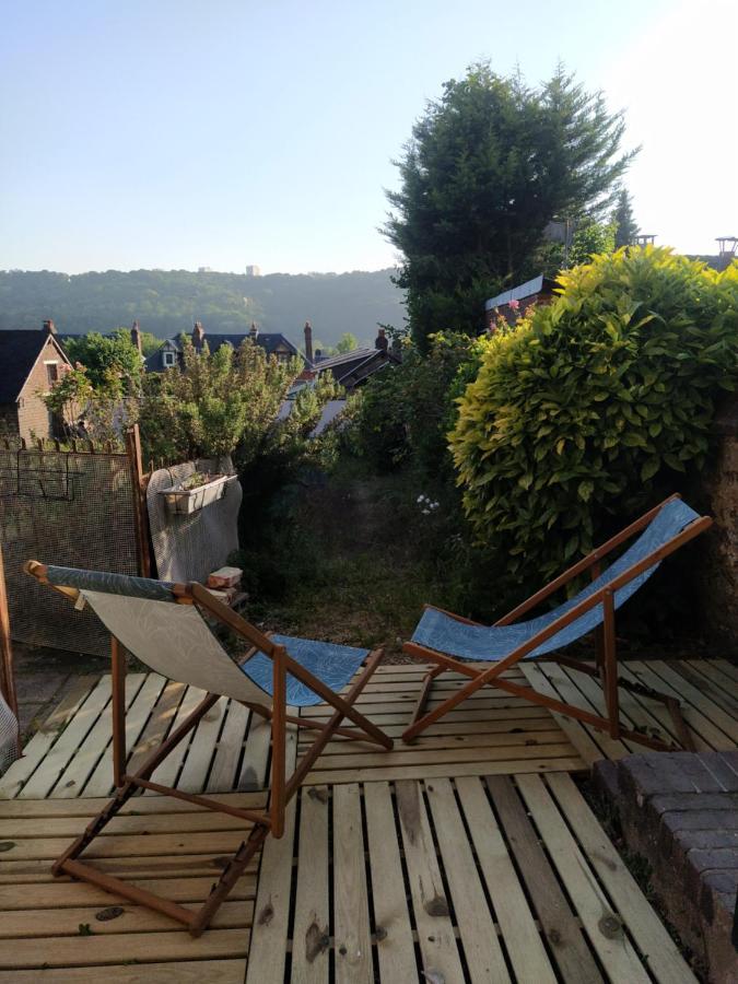 Le Nid Normand Avec Terrasse - Stationnement Facile Et Gratuit - 5 Min Seine Lejlighed Deville-les-Rouen Eksteriør billede
